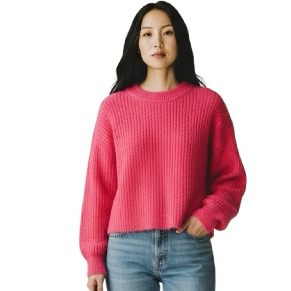Jessica Simpson Pink Chenille Pullover Sweater NWT Women’s XL Soft Cozy Knit